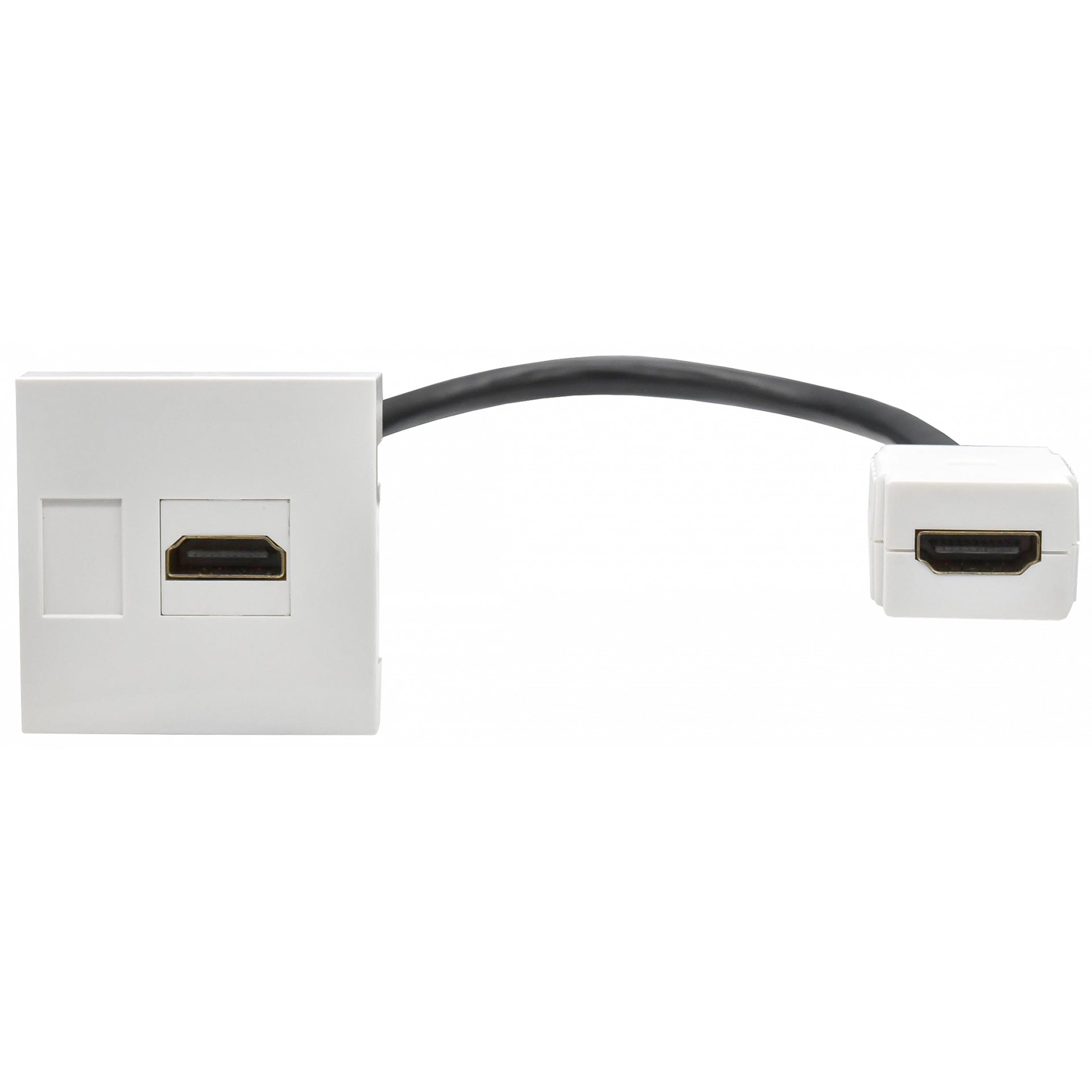 PRIMER РКМ-20-10-П Розетка мультимедийная HDMI M/M (2 модуля) белая IEK