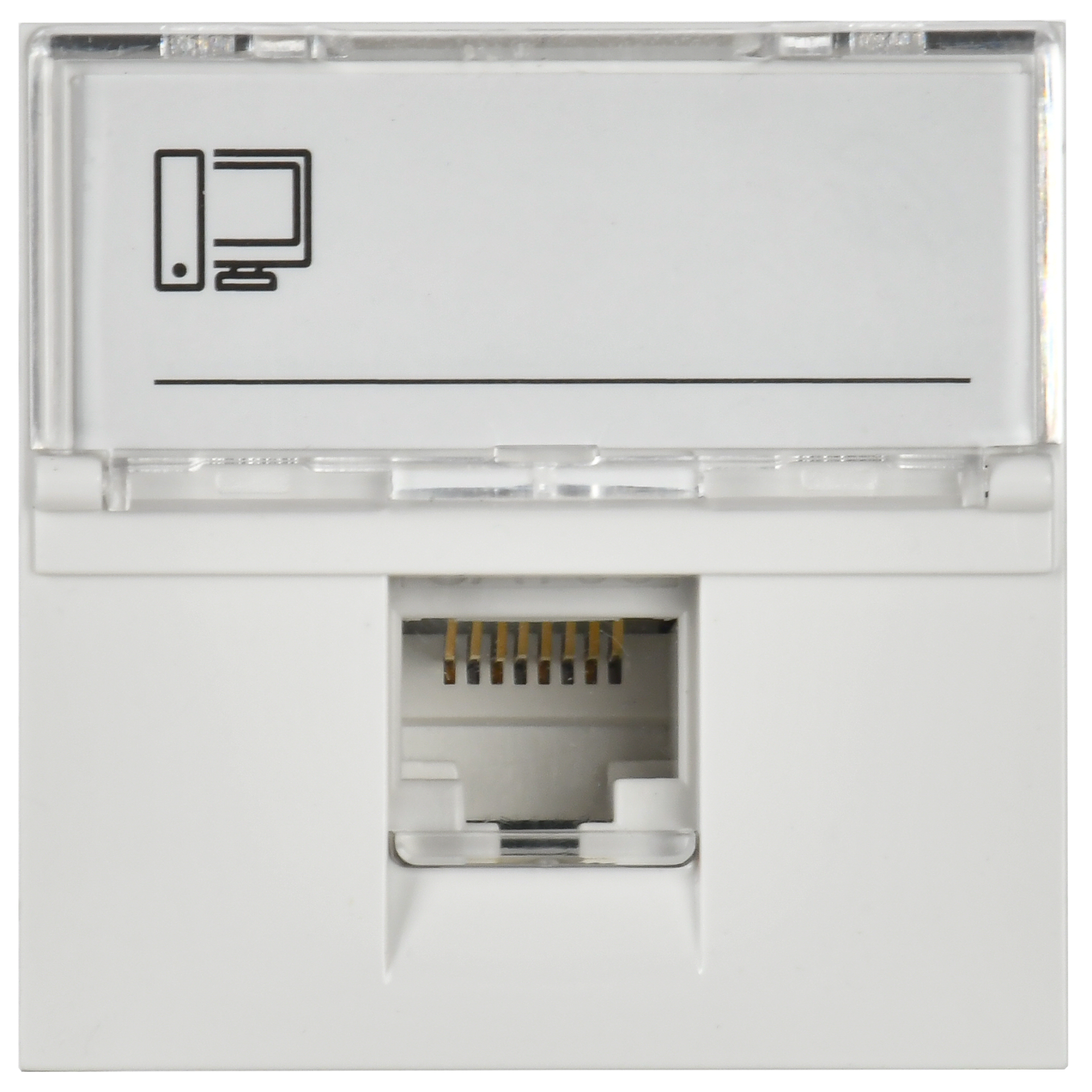 PRIMER РКИ-20-00-П-6 Розетка компьютерная RJ45 UTP кат.6 (2 модуля) белая IEK