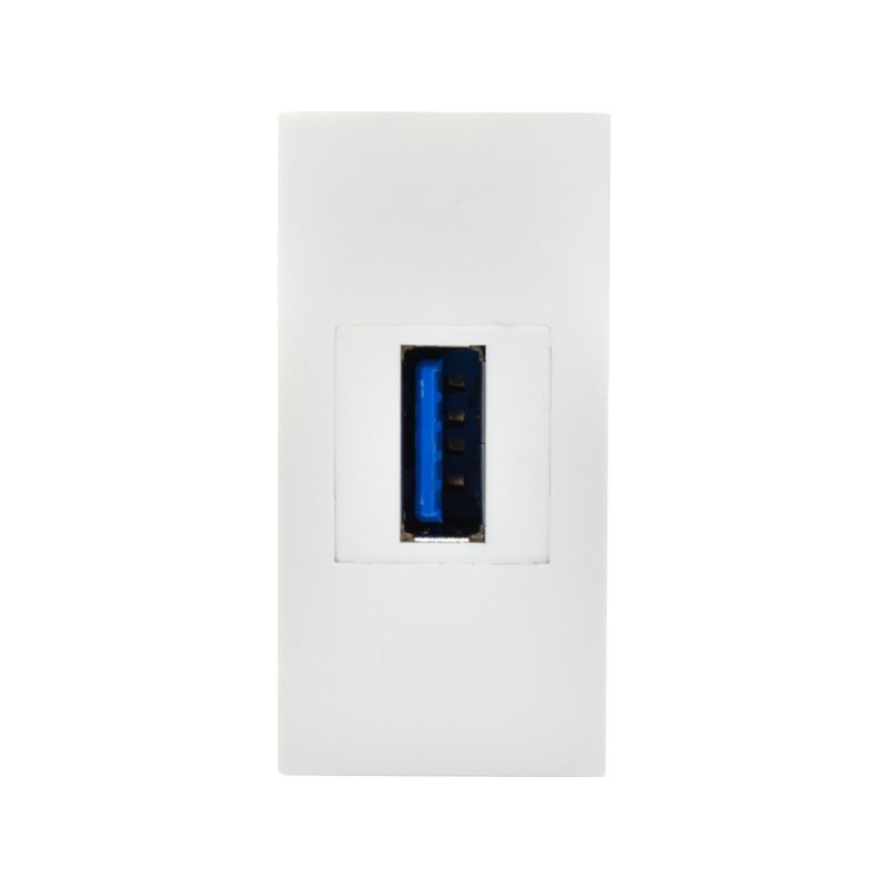 PRIMER РКЮ-10-00-П Розетка USB A 3.0 (1 модуль) белая IEK