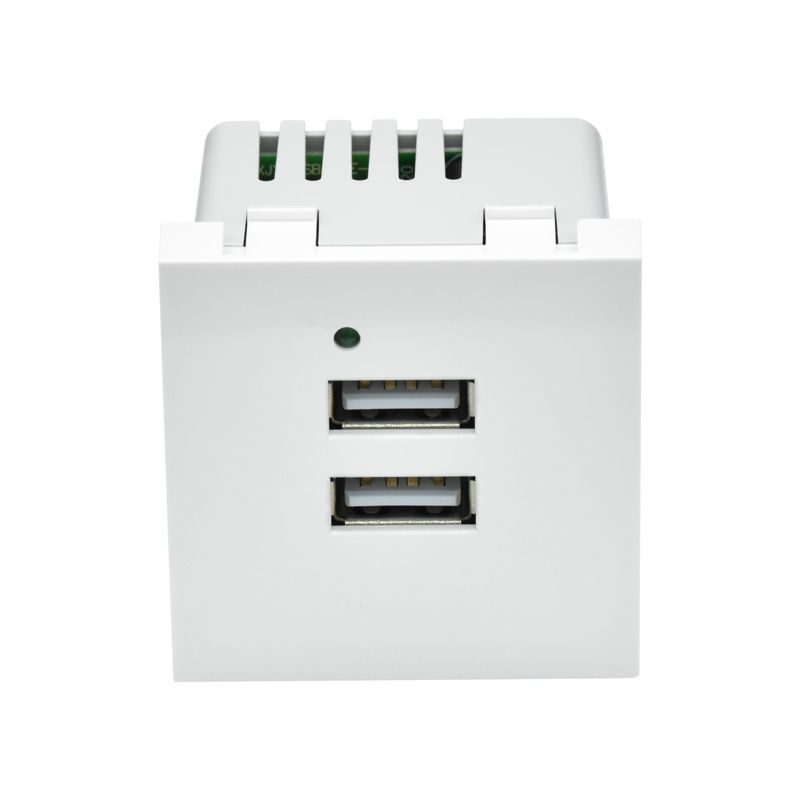 PRIMER РКЮ-23-40-П Розетка USB A+A 5В 4,2А (2 модуля) белая IEK