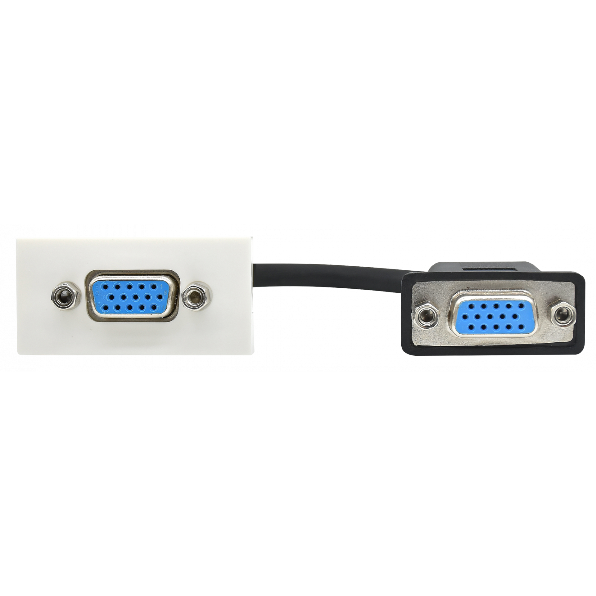 PRIMER РКМ-10-20-П Розетка мультимедийная VGA M/M (1 модуль) белая IEK