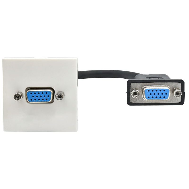 PRIMER РКМ-20-20-П Розетка мультимедийная VGA M/M (2 модуля) белая IEK