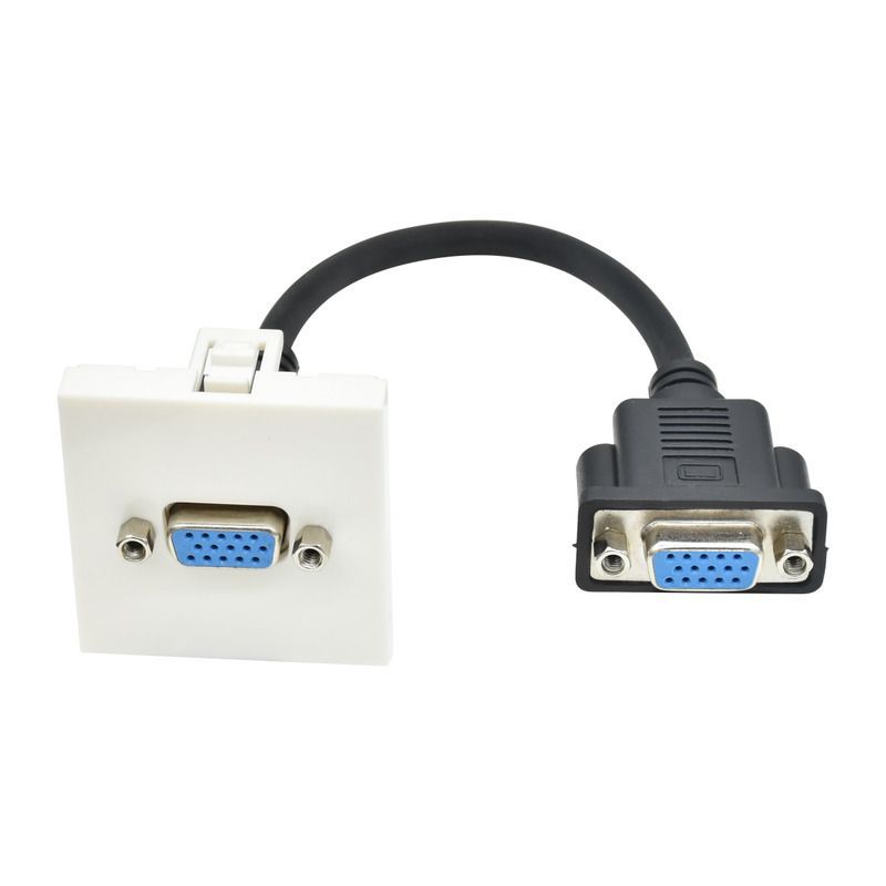 PRIMER РКМ-20-20-П Розетка мультимедийная VGA M/M (2 модуля) белая IEK