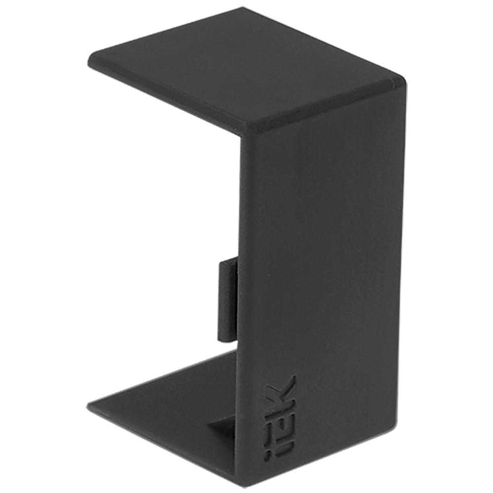 ELECOR Соединитель на стык КМС 40х16 черный (4шт/компл) IEK