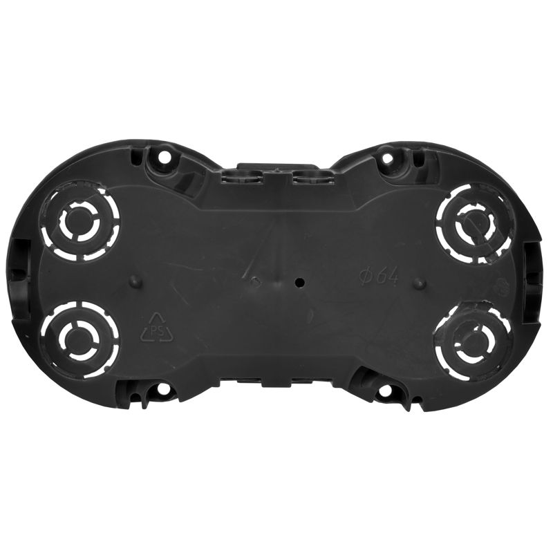 Коробка установочная КМ40007 двухместная для твердых стен безгалогенная (HF) 141х70х45мм с саморезами IEK