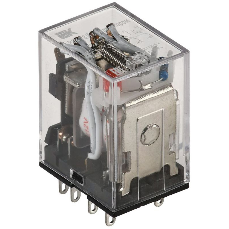 Реле РЭК78/4(MY4) с индикацией 3А 12В DC IEK