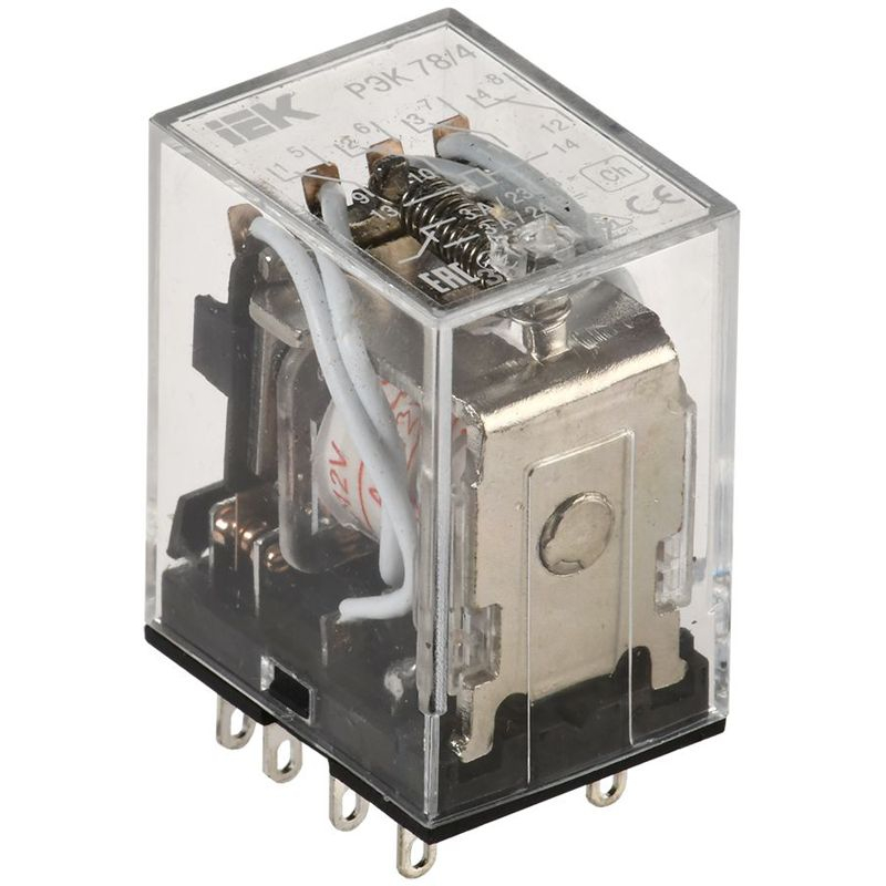 Реле РЭК78/4(MY4) с индикацией 3А 12В AC IEK