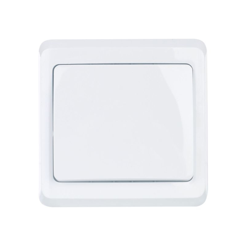 VEGA Выключатель 1-клавишный 10А ВС10-1-0-ВБ белый GENERICA