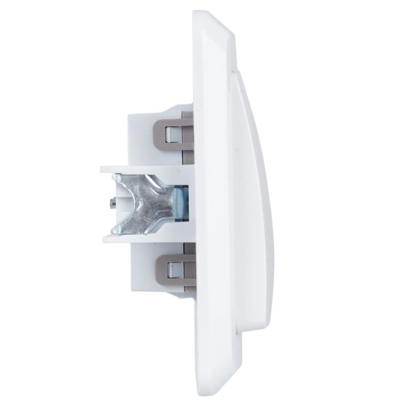 VEGA Выключатель 1-клавишный 10А ВС10-1-0-ВБ белый GENERICA