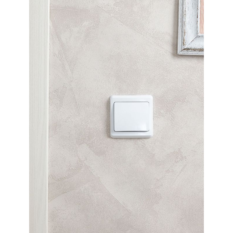 VEGA Выключатель 1-клавишный 10А ВС10-1-0-ВБ белый GENERICA