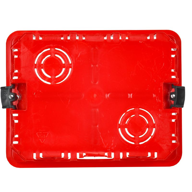 Коробка распаячная КМ41028 для полых стен безгалогенная (HF) 120х92х45мм с саморезами с крышкой и пластиковыми лапками IEK