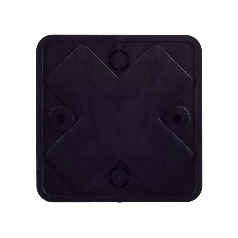 Коробка распаячная КМ для открытой проводки безгалогенная (HF) 75х75х28мм (6 клемм 6мм2) черная (RAL 9005) IEK