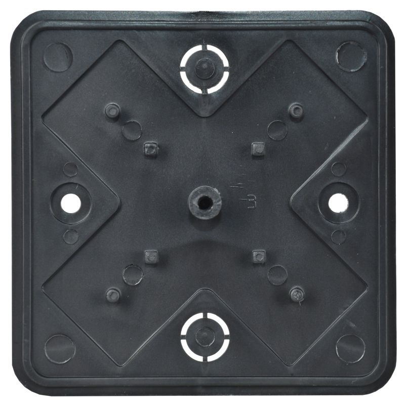 Коробка распаячная КМ для открытой проводки безгалогенная (HF) 75х75х28мм черная (RAL 9005) IEK