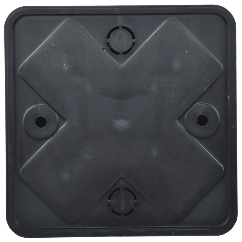 Коробка распаячная КМ для открытой проводки безгалогенная (HF) 75х75х28мм черная (RAL 9005) IEK