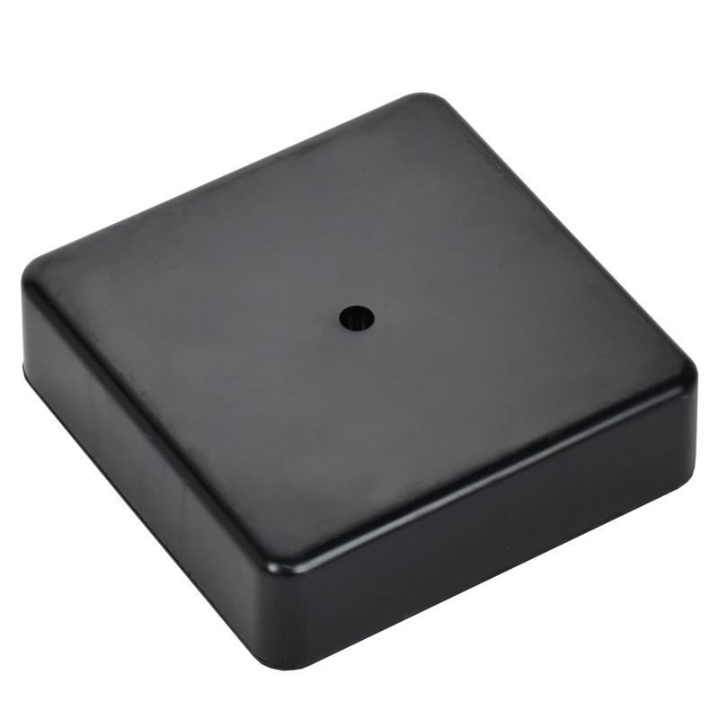 Коробка распаячная КМ для открытой проводки безгалогенная (HF) 100х100х29мм (6 клемм 6мм2) черная (RAL 9005) IEK