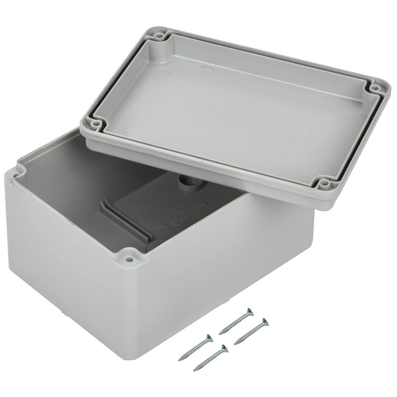 Коробка распаячная КМ41262 для открытой проводки безгалогенная (HF) 150х110х85мм гладкие стенки IP55 серая IEK