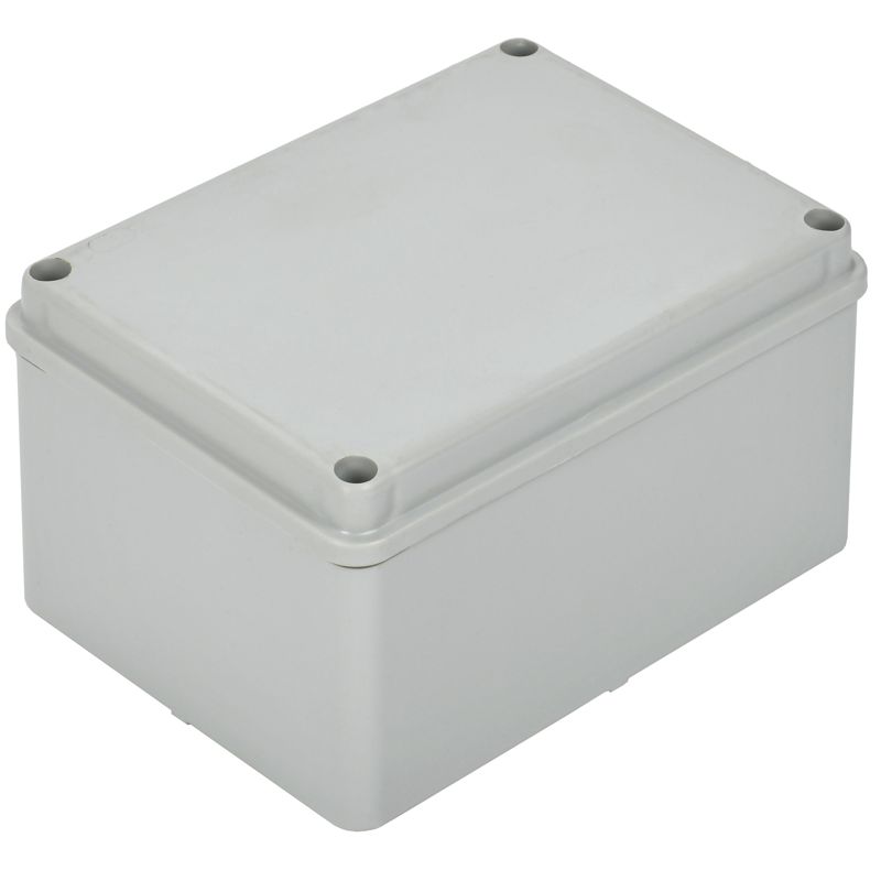 Коробка распаячная КМ41262 для открытой проводки безгалогенная (HF) 150х110х85мм гладкие стенки IP55 серая IEK