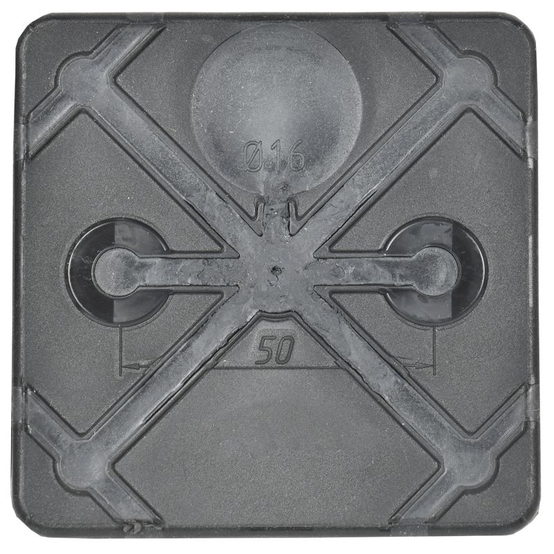 Коробка распаячная двухкомпонентная КМ42435 для открытой проводки безгалогенная (HF) 80х80х40мм IP67 8 вводов черная IEK