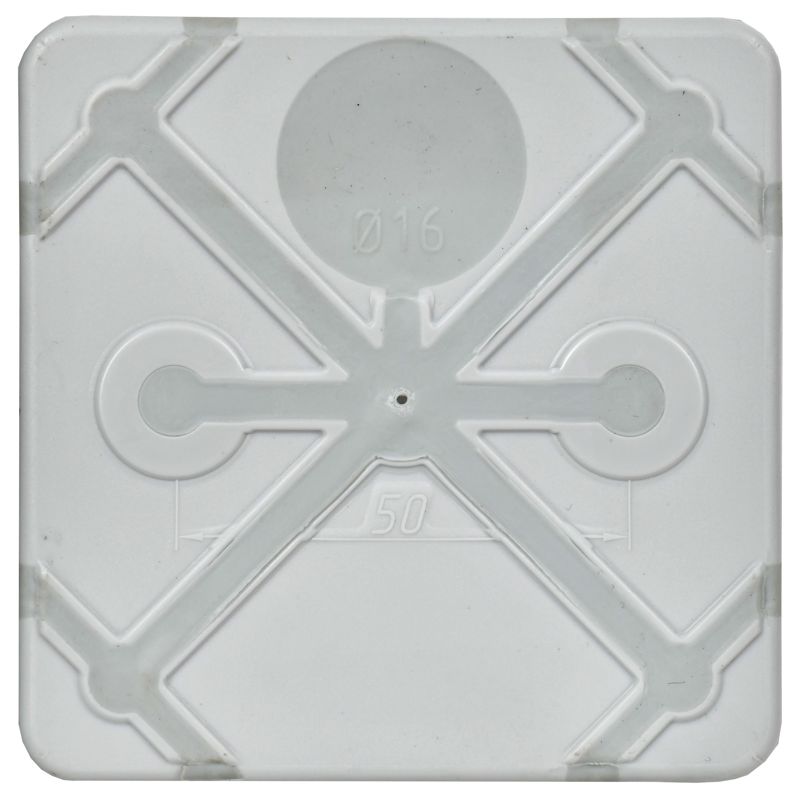 Коробка распаячная двухкомпонентная КМ42435 для открытой проводки безгалогенная (HF) 80х80х40мм IP67 8 вводов серая IEK