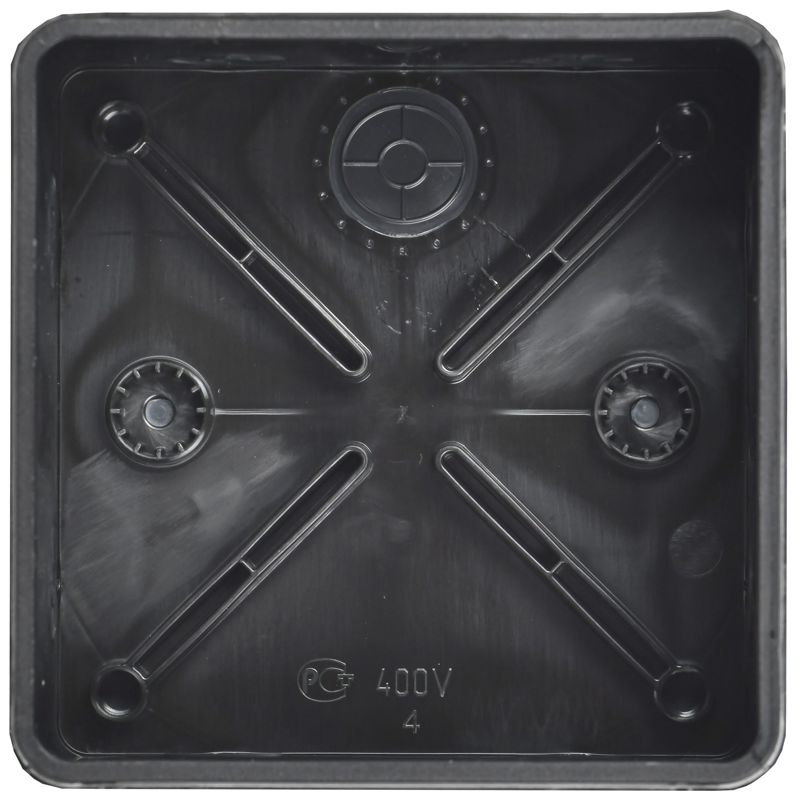 Коробка распаячная двухкомпонентная КМ42455 для открытой проводки безгалогенная (HF) 100х100х50мм IP67 8 вводов черная IEK