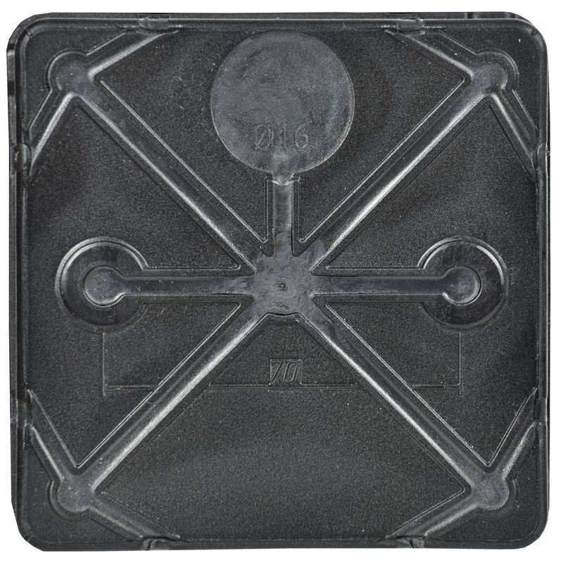 Коробка распаячная двухкомпонентная КМ42455 для открытой проводки безгалогенная (HF) 100х100х50мм IP67 8 вводов черная IEK