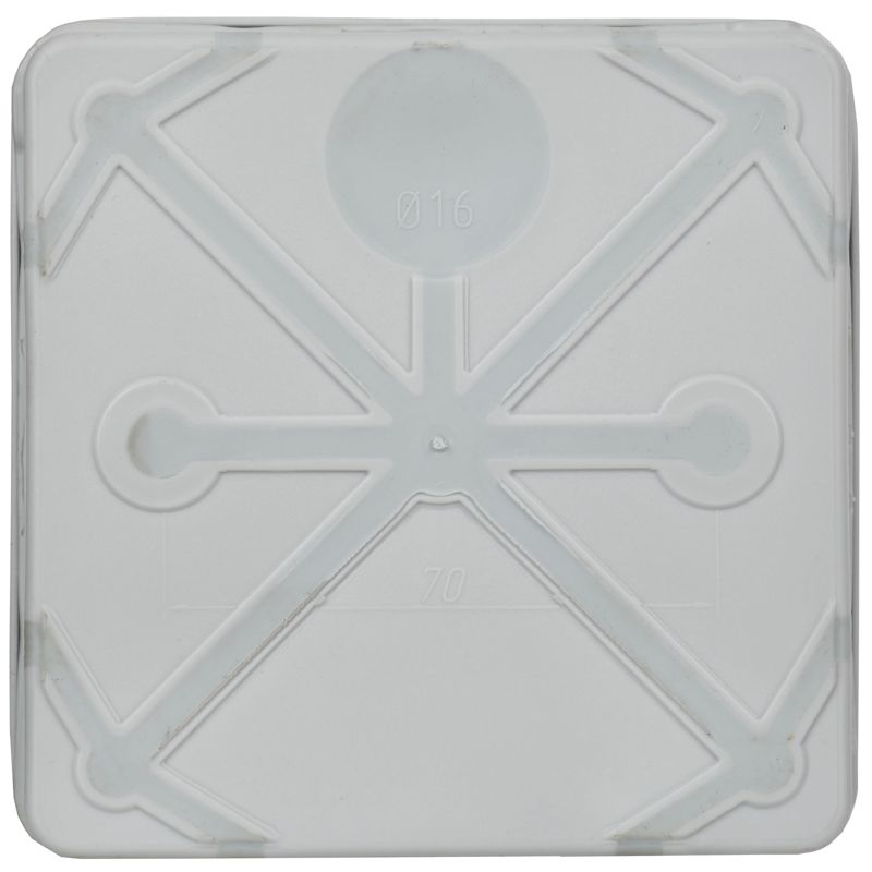 Коробка распаячная двухкомпонентная КМ42455 для открытой проводки безгалогенная (HF) 100х100х50мм IP67 8 вводов серая IEK