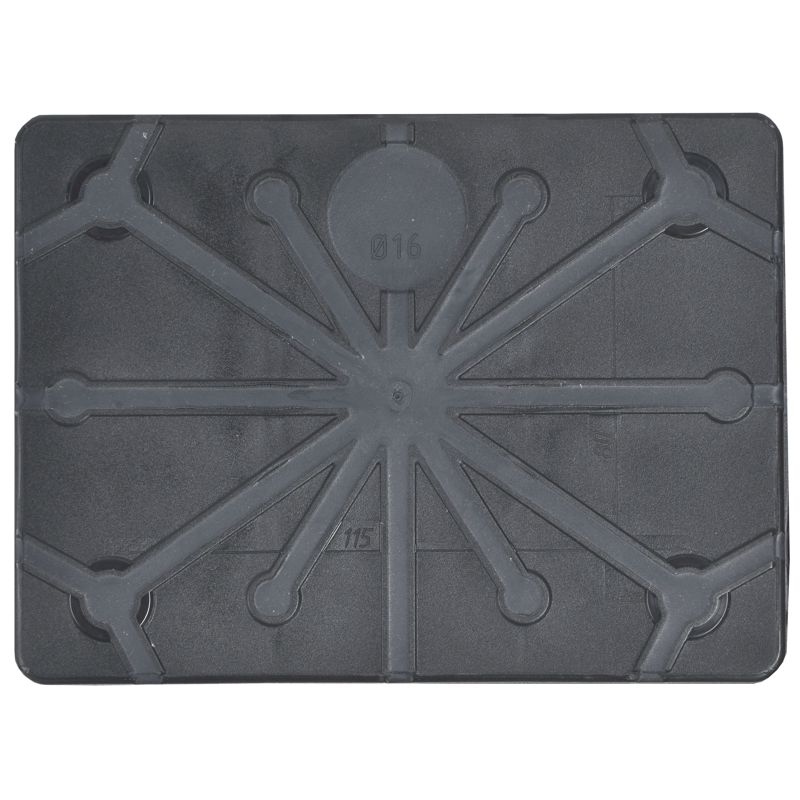 Коробка распаячная двухкомпонентная КМ42441 для открытой проводки безгалогенная (HF) 150х110х70мм IP67 10 вводов черная IEK