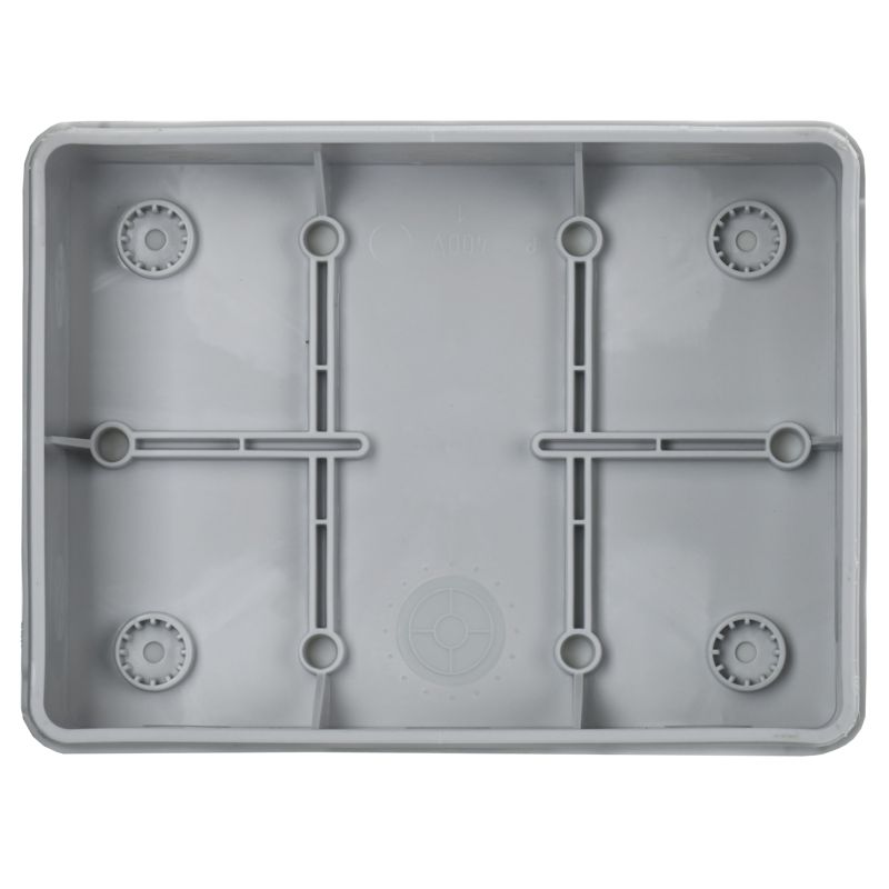 Коробка распаячная двухкомпонентная КМ42441 для открытой проводки безгалогенная (HF) 150х110х70мм IP67 10 вводов серая IEK