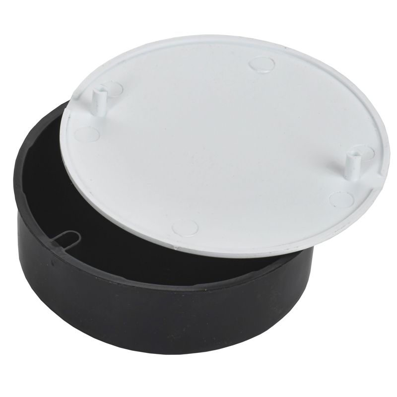 Коробка распаячная У192 D=93х30мм для твердых стен (с крышкой) IEK