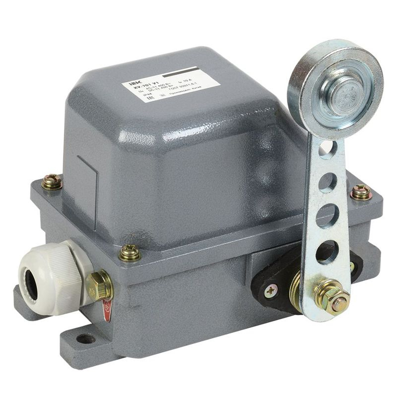 Выключатель концевой КУ-701 У1 рычаг с роликом 10А IP44 2 эл. цепи IEK