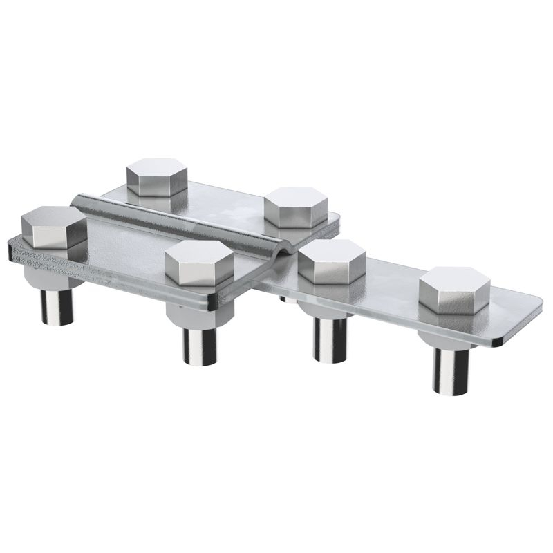 Зажим соединительный контрольный прямой пруток-полоса оцинкованная сталь IEK