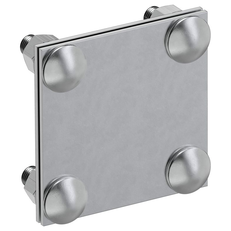 Зажим крестообразный полоса-полоса 40мм оцинкованная сталь HDZ IEK