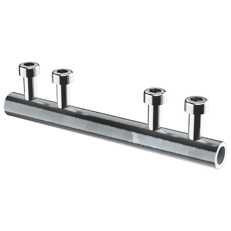 Зажим соединительный прямой пруток-пруток 16мм оцинкованная сталь IEK