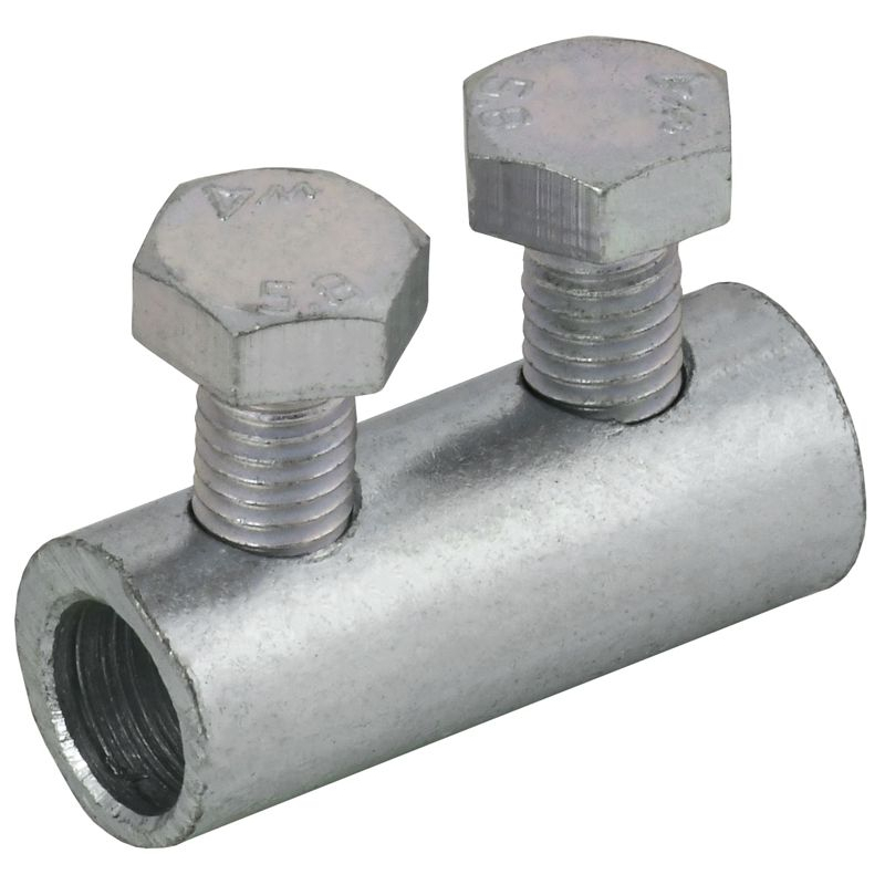 Зажим соединительный прямой пруток-пруток 6-8мм оцинкованная сталь IEK