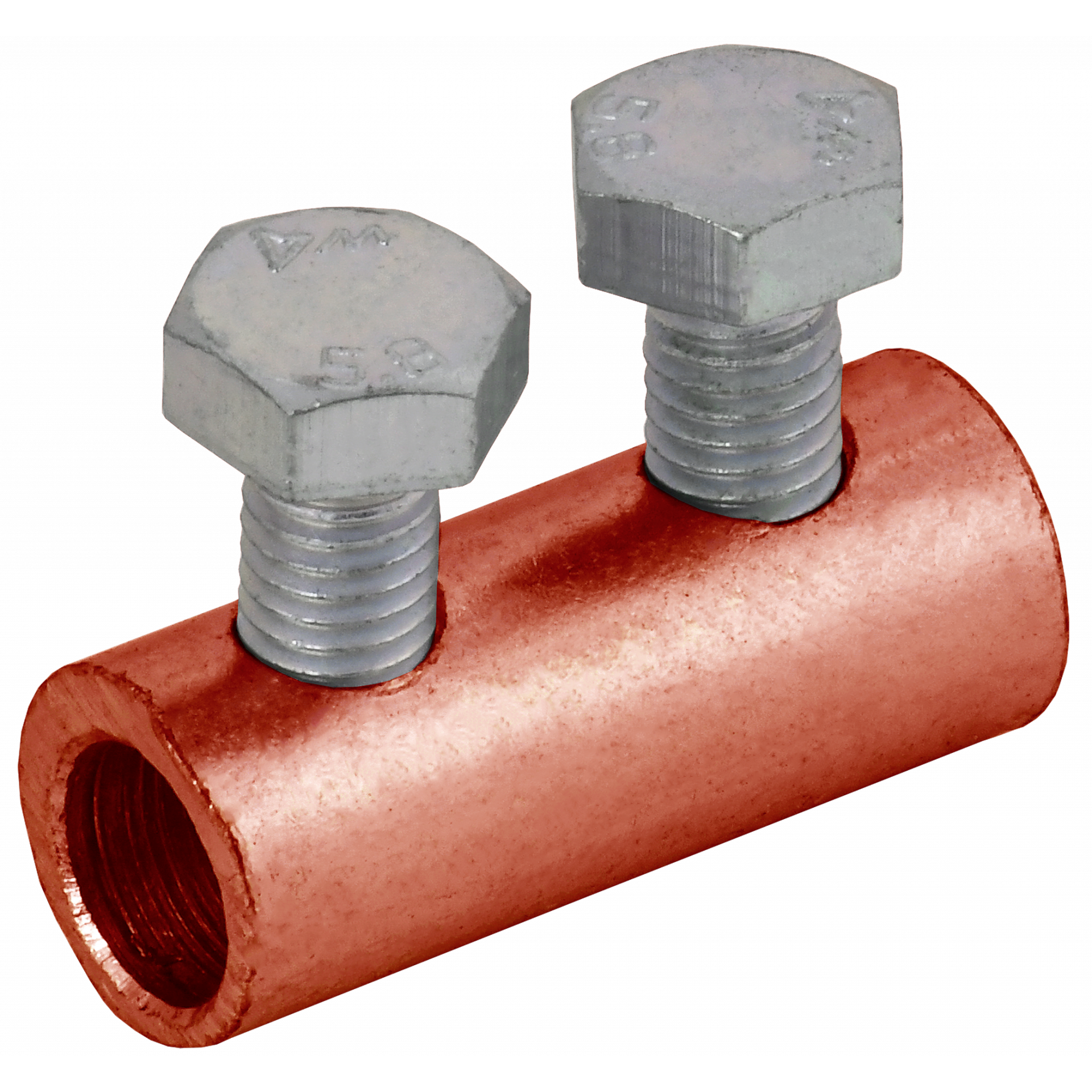 Зажим соединительный прямой пруток-пруток 6-8мм медь IEK