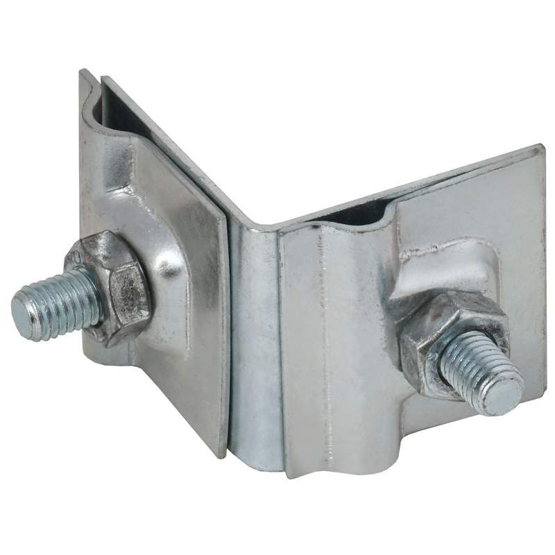 Держатель проводника круглого 6-10мм для фальца угловой h=40мм оцинкованная сталь IEK