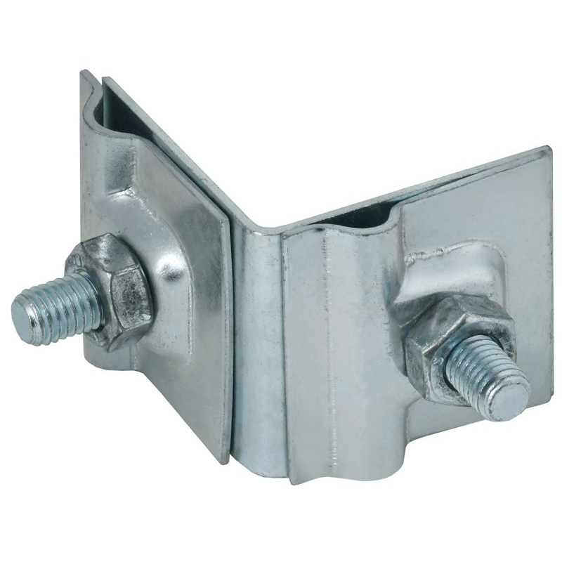 Держатель проводника круглого 6-10мм для фальца угловой h=40мм оцинкованная сталь HDZ IEK