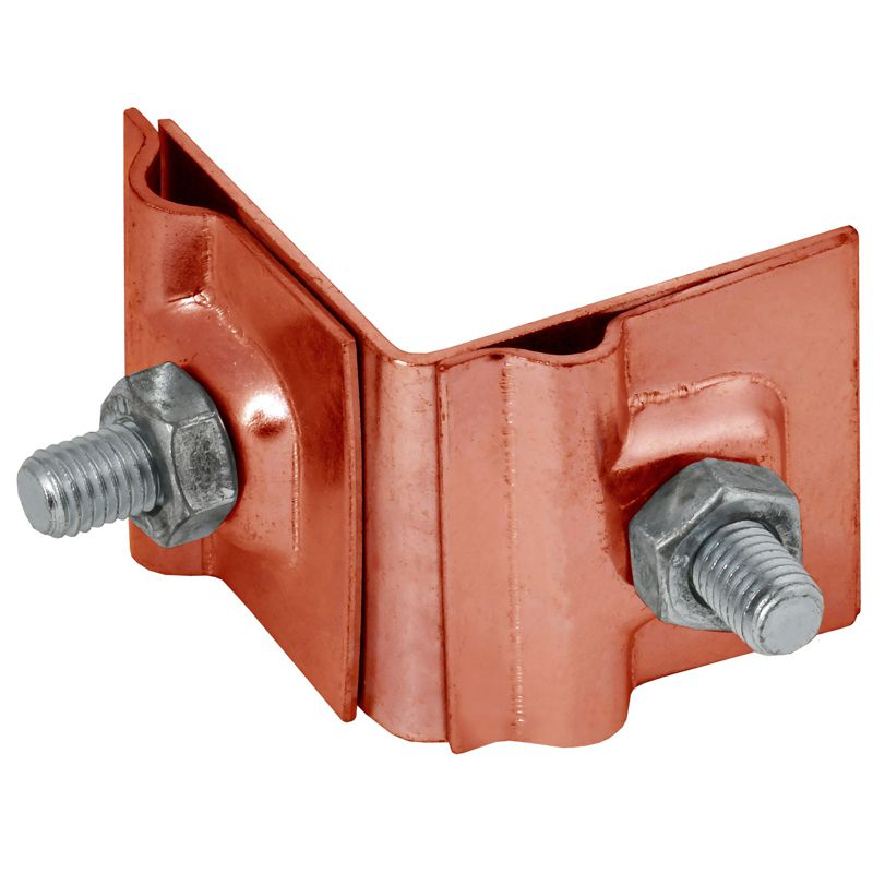 Держатель проводника круглого 6-10мм для фальца угловой h=40мм медь IEK