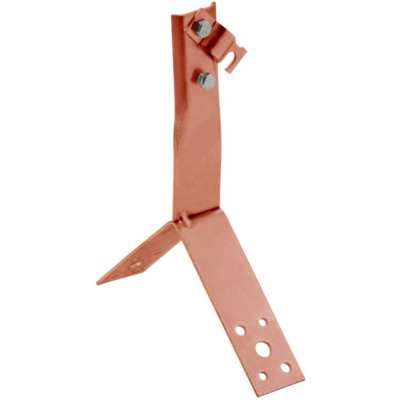 Держатель проводника круглого 6-10мм винтовой для конька h=100мм медь IEK