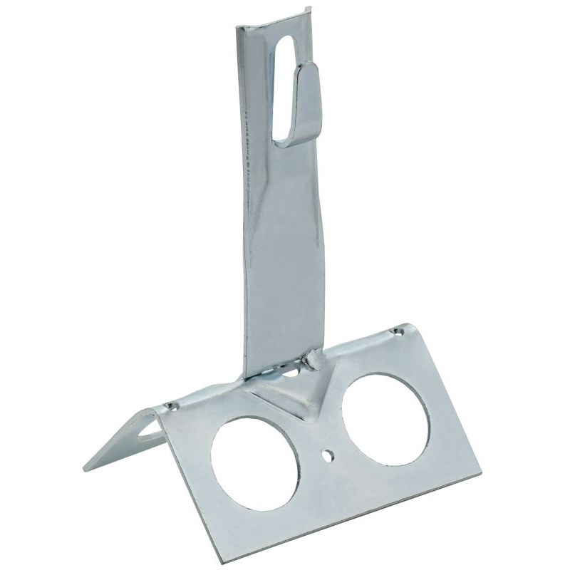 Держатель проводника круглого 6-8мм для конька широкого h=80мм оцинкованная сталь IEK