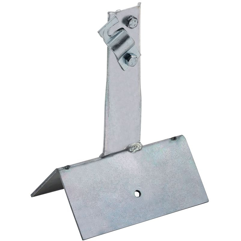 Держатель проводника круглого 6-10мм винтовой для конька широкий h=80мм оцинкованная сталь HDZ IEK