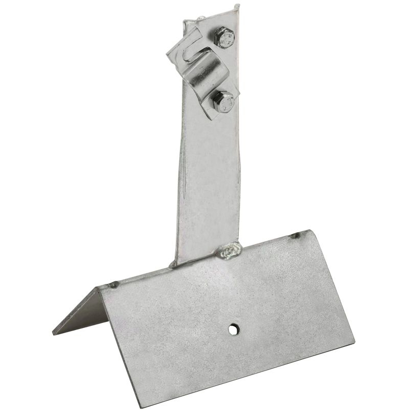 Держатель проводника круглого 6-10мм винтовой для конька широкого h=80мм нержавеющая сталь IEK