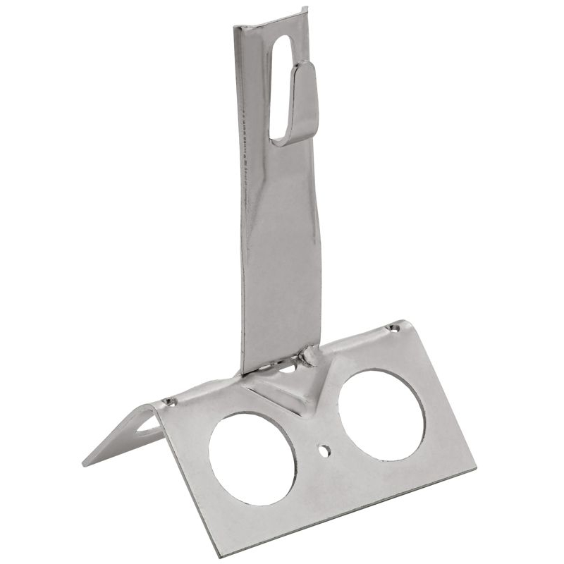 Держатель проводника круглого 6-8мм для конька широкого h=80мм нержавеющая сталь IEK