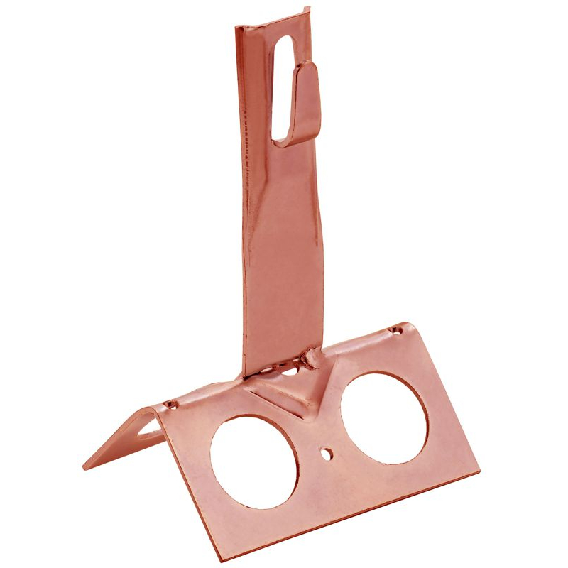 Держатель проводника круглого 6-8мм для конька широкого h=100мм медь IEK