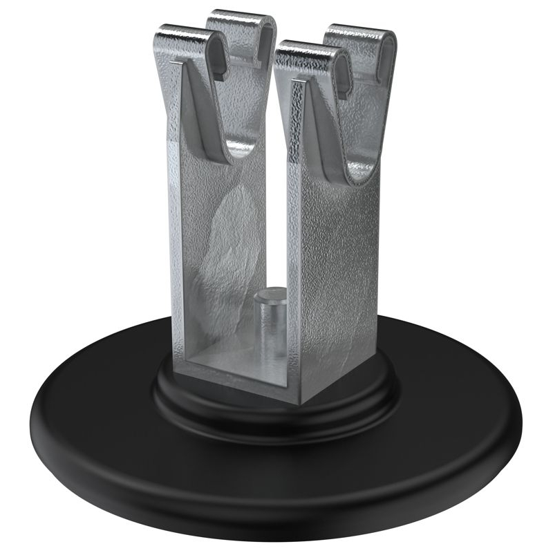 Держатель проводника круглого 8-10мм для кровли основание клей оцинкованная cталь IEK