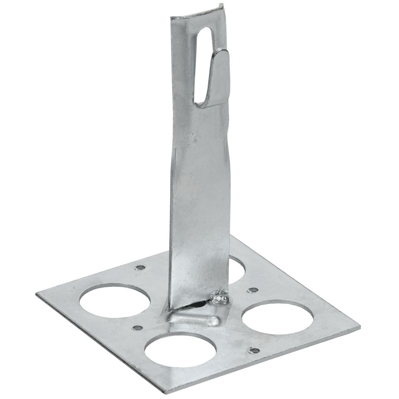 Держатель проводника круглого 6-8мм для плоской кровли h=90мм оцинкованная сталь IEK