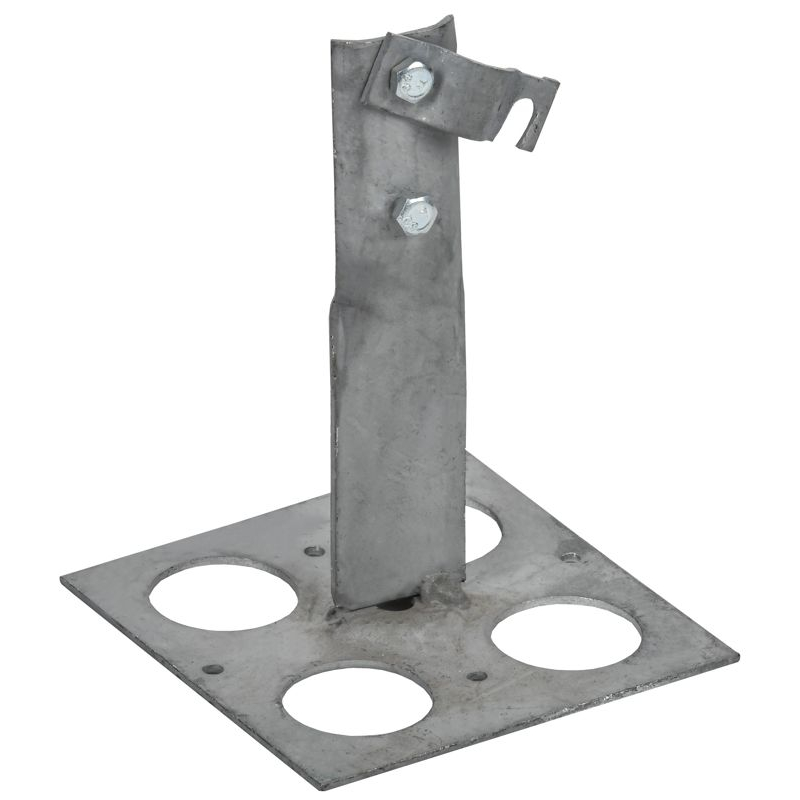 Держатель проводника круглого 6-10мм винтовой для плоской кровли h=90мм оцинкованная сталь TD IEK