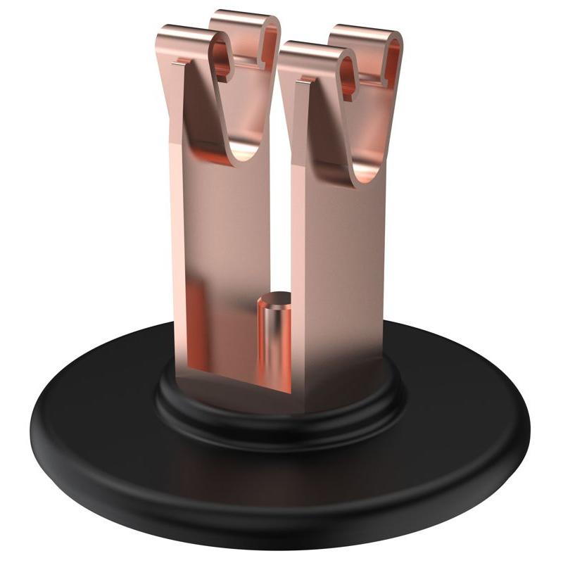 Держатель проводника круглого 8-10мм для кровли основание клей медь IEK