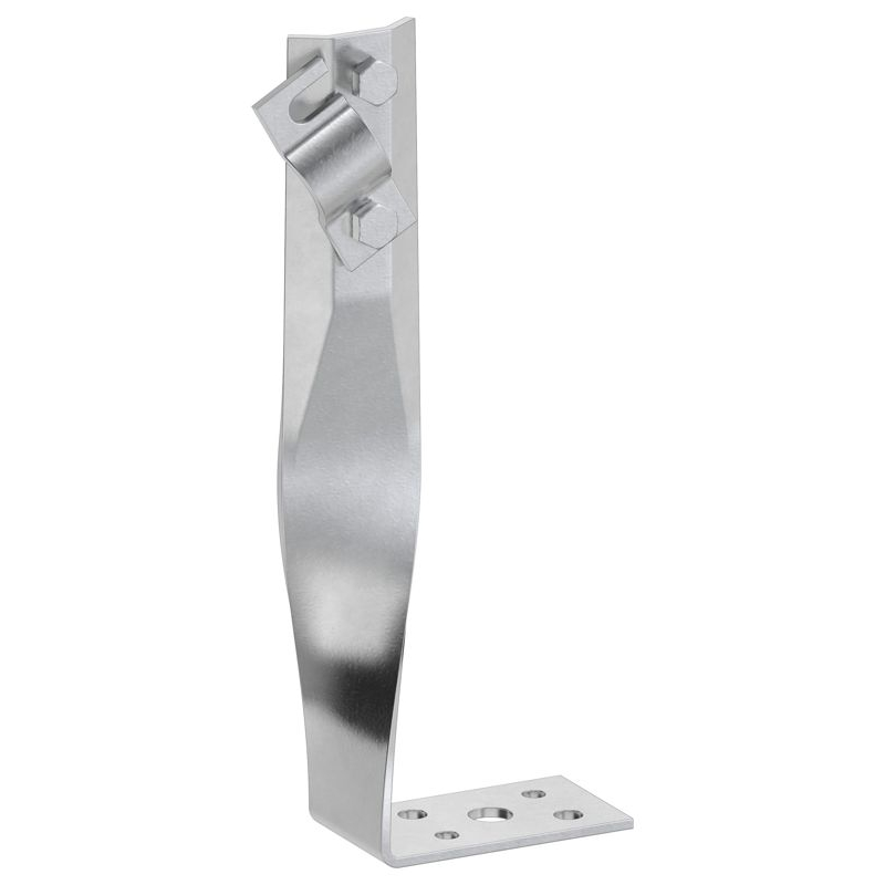 Держатель проводника круглого 6-10мм винтовой угловой скрученный h=140мм оцинкованная сталь IEK