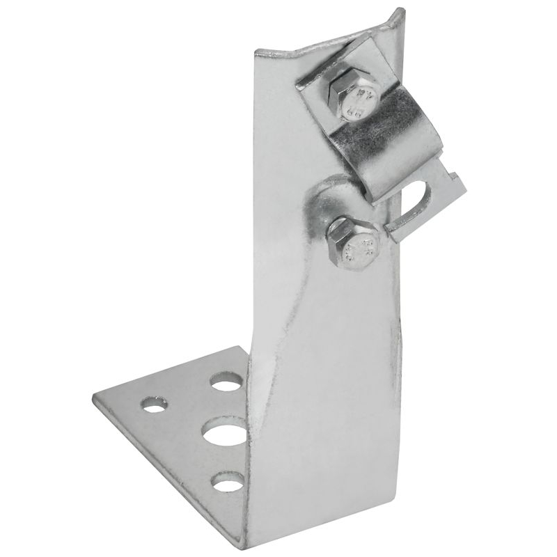 Держатель проводника круглого 6-10мм винтовой угловой h=60мм оцинкованная сталь IEK